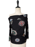 Jewel button top Roberto Cavalli FW 2002