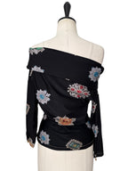 Jewel button top Roberto Cavalli FW 2002