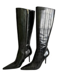 Dolce & Gabbana eel leather dark green color 2000s