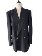 Ungaro black wool 90s blazer men oversize