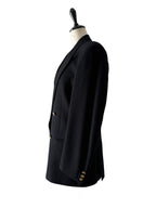 Ungaro black wool 90s blazer men oversize