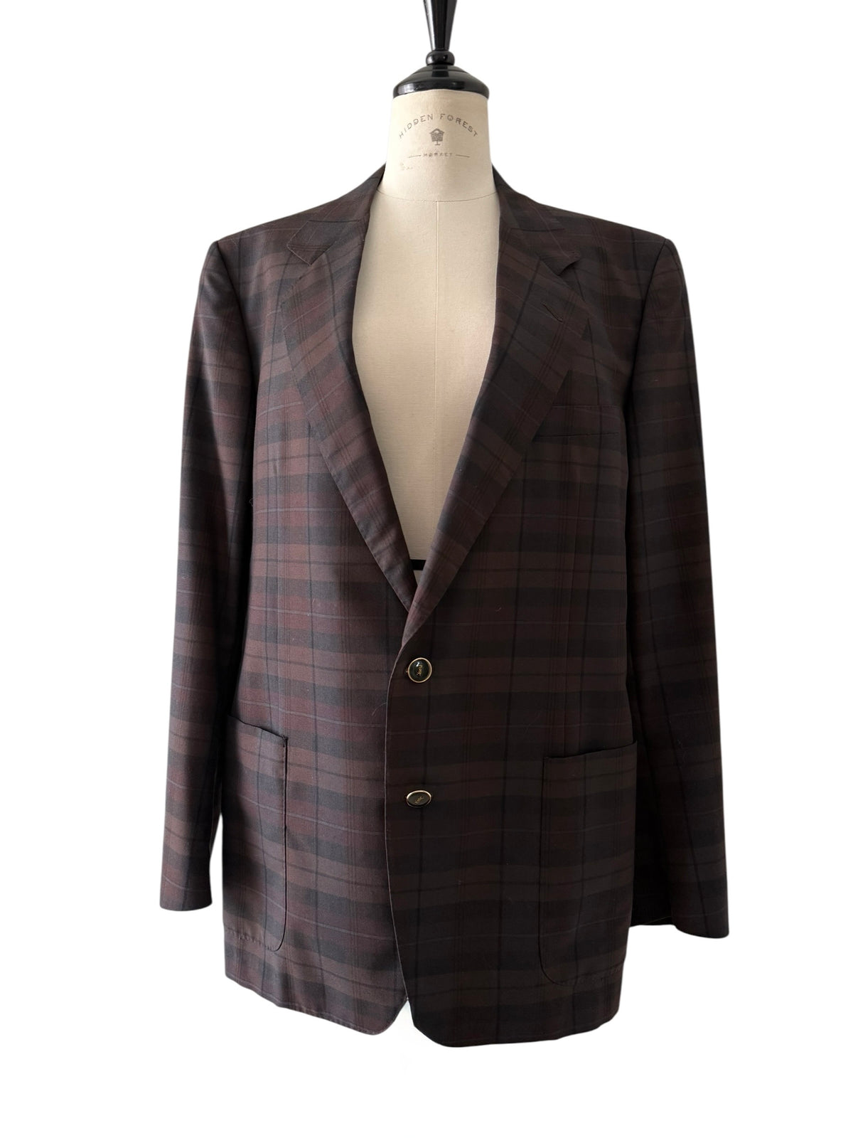 Rare men Yves Saint Laurent 90s wool blazer oversize 