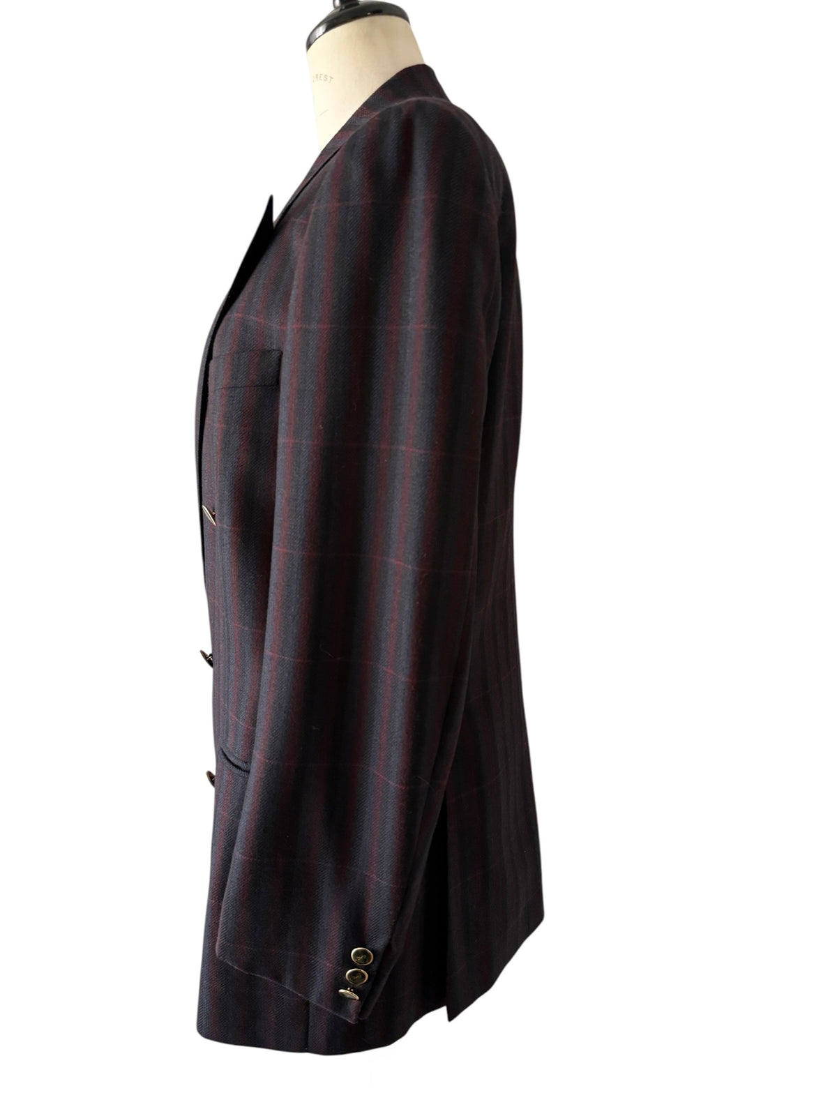 Yves Saint Laurent 90s multicolor wool blazer 