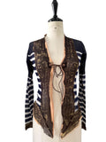 Jean Paul Gaultier top cardigan SS 2001 graffiti