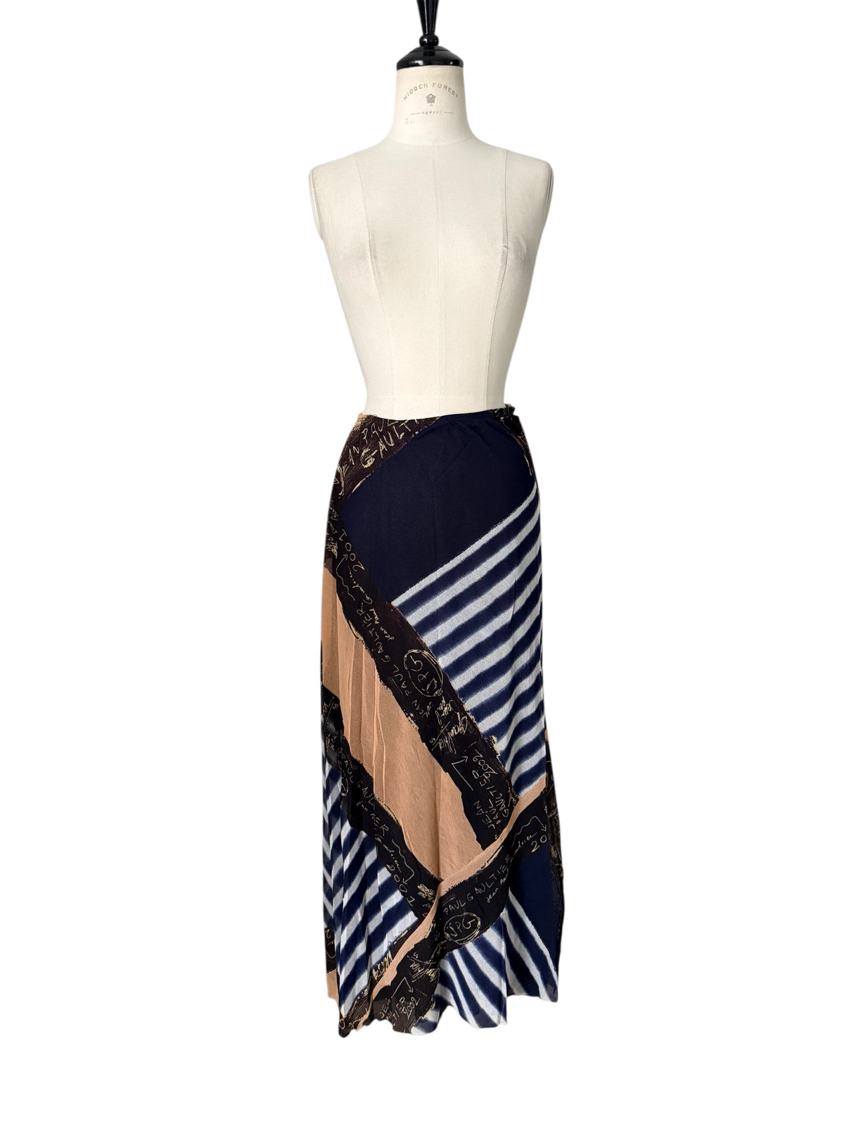 Jean Paul Gaultier SS 2001 long skirt graffiti