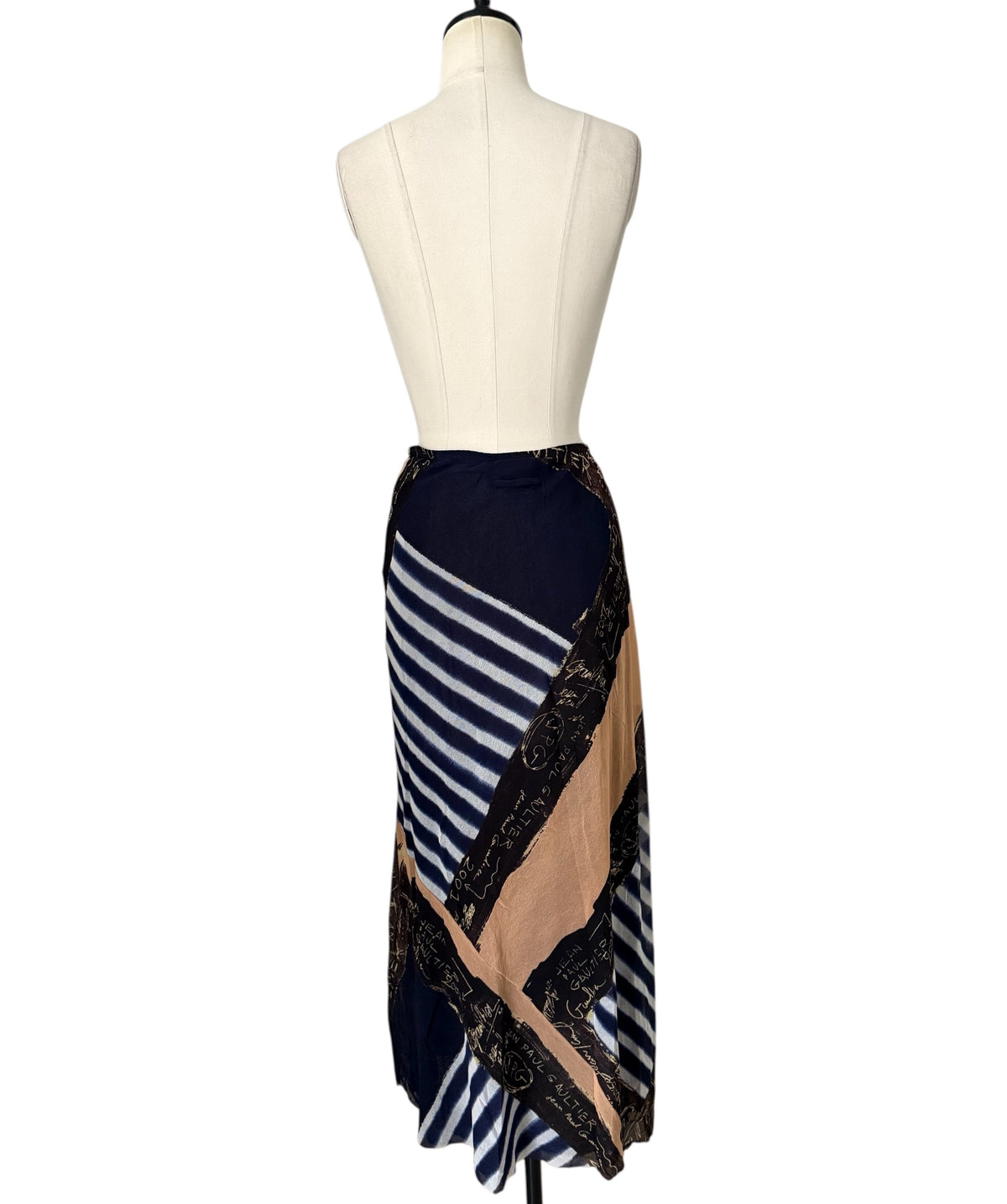 Jean Paul Gaultier SS 2001 long skirt graffiti