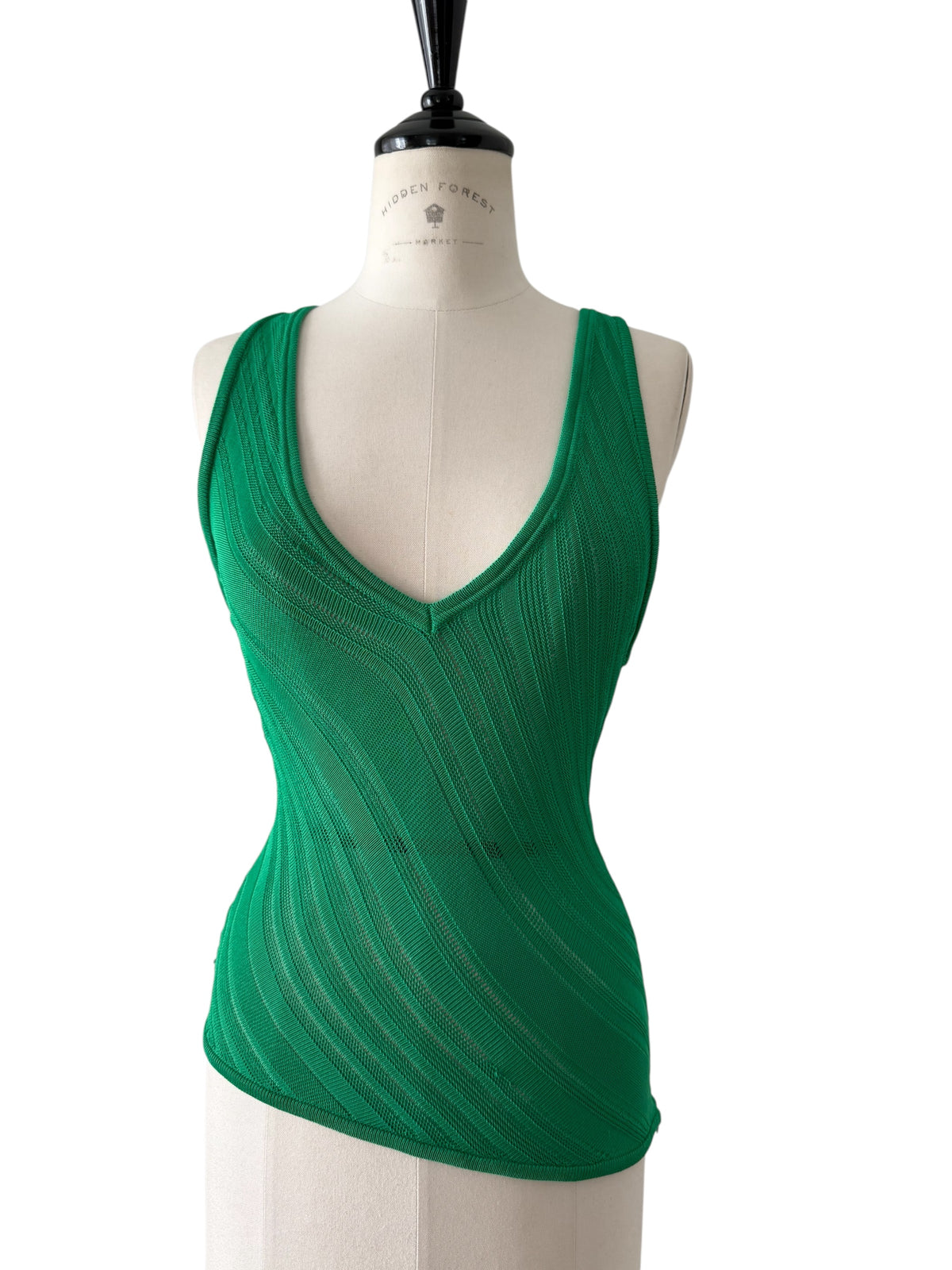 Gianni Versace 90s green top