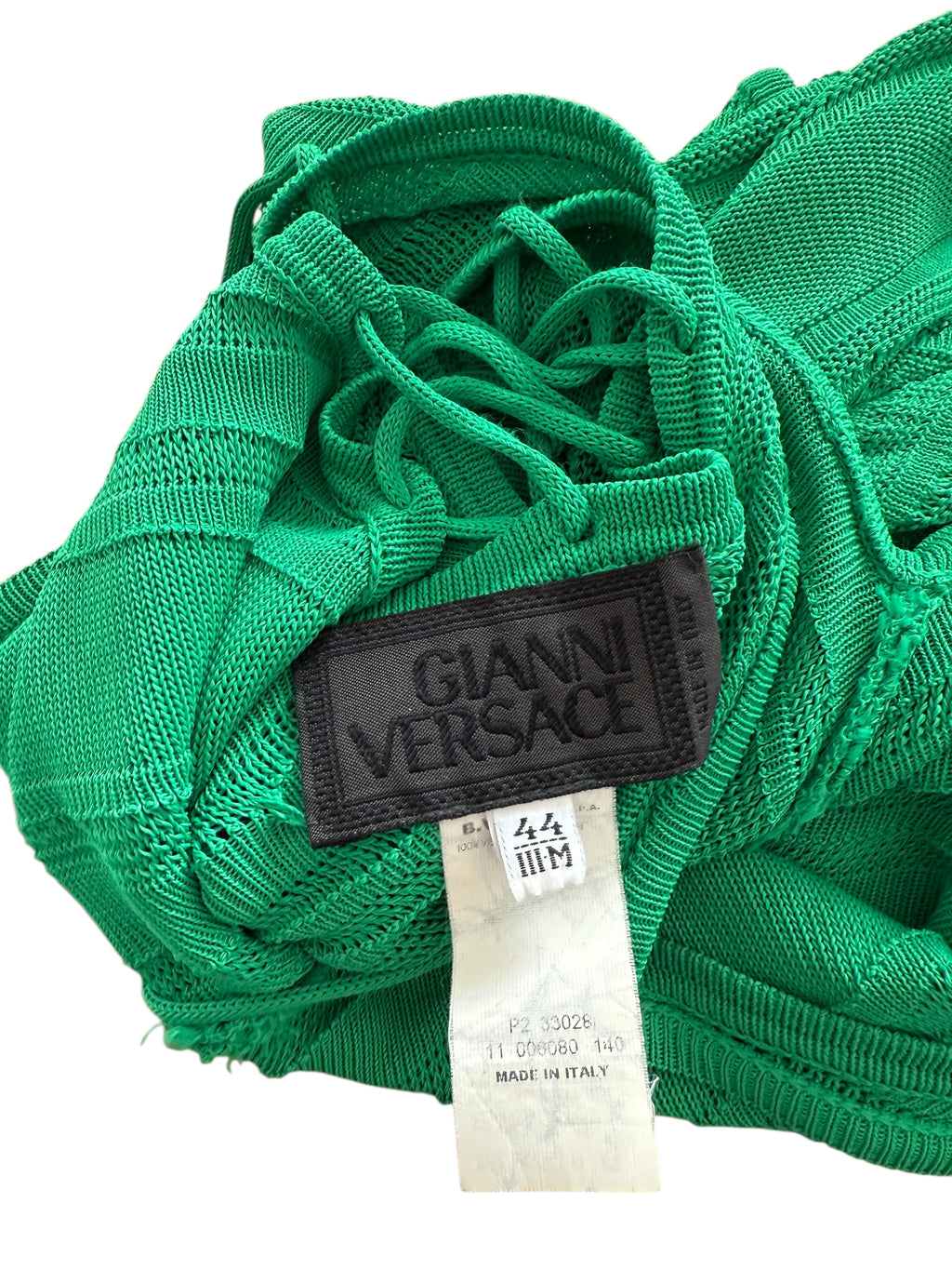 Gianni Versace 90s green top
