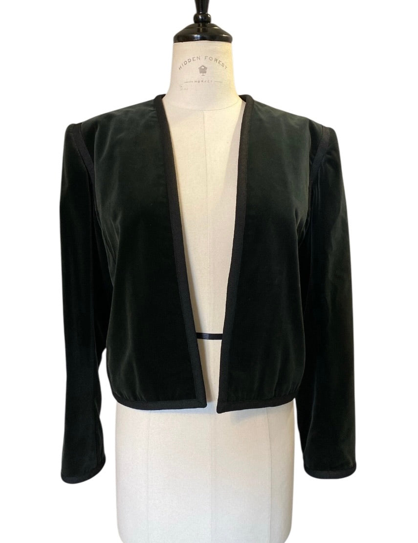 Saint Laurent Fw 1979 velvet jacket