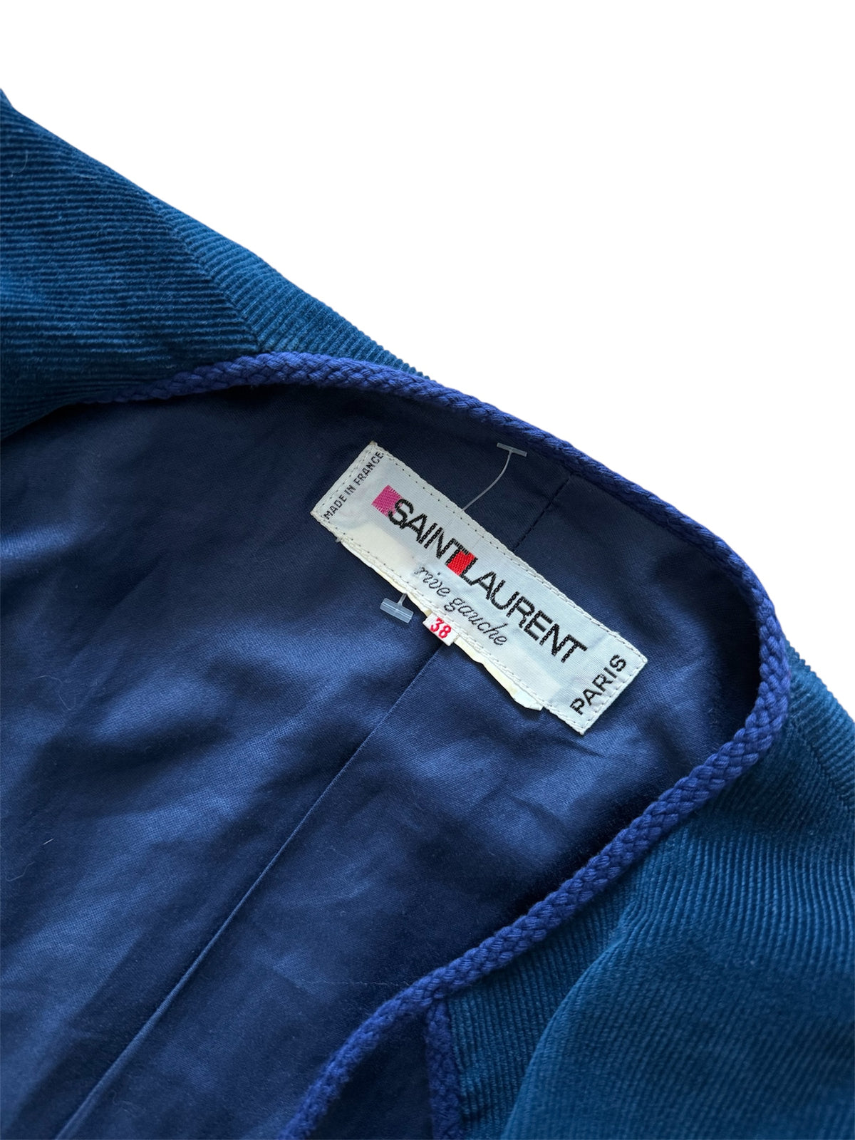 Saint Laurent 1977 Runway blue jacket