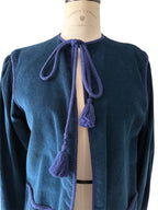 Saint Laurent 1977 Runway blue jacket