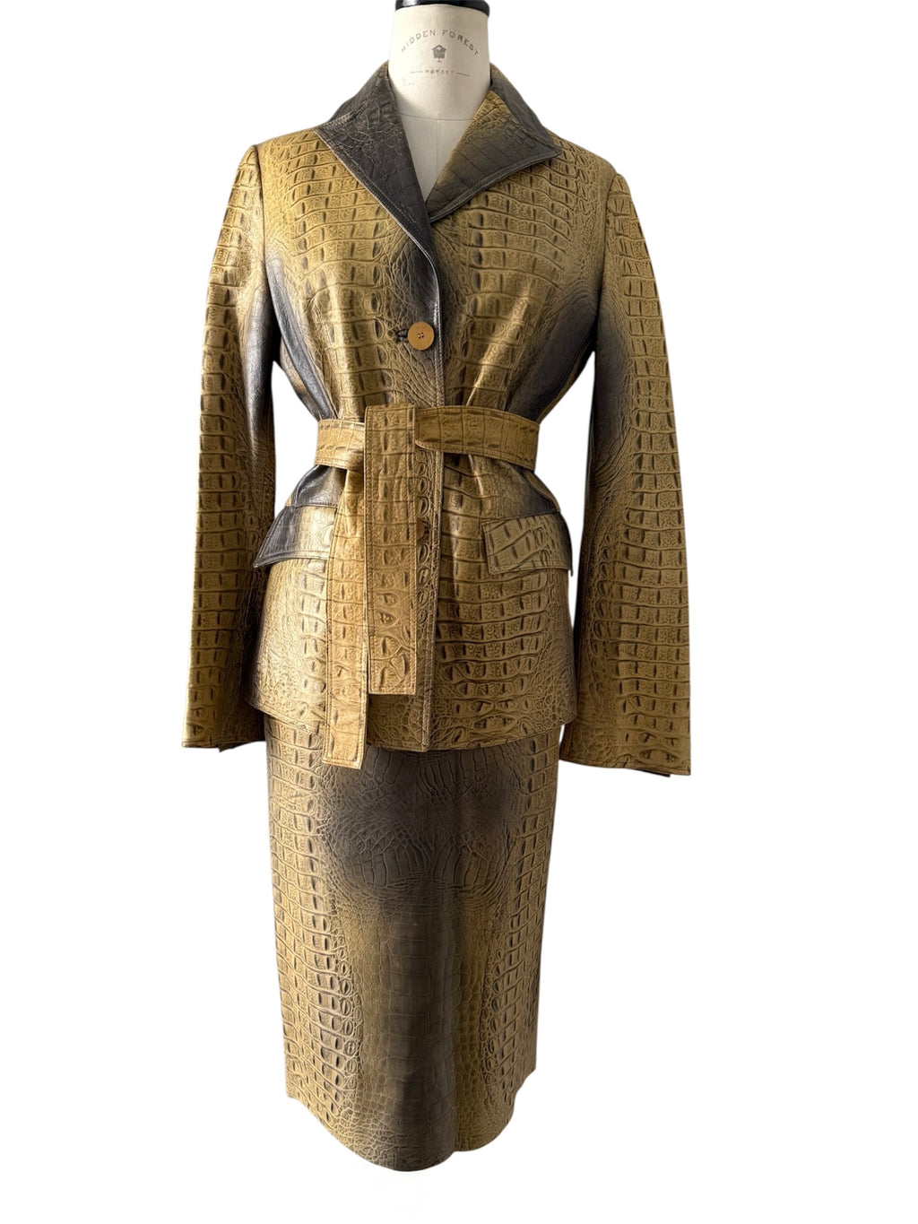 Roberto Cavalli FW 2000 Runway leather set