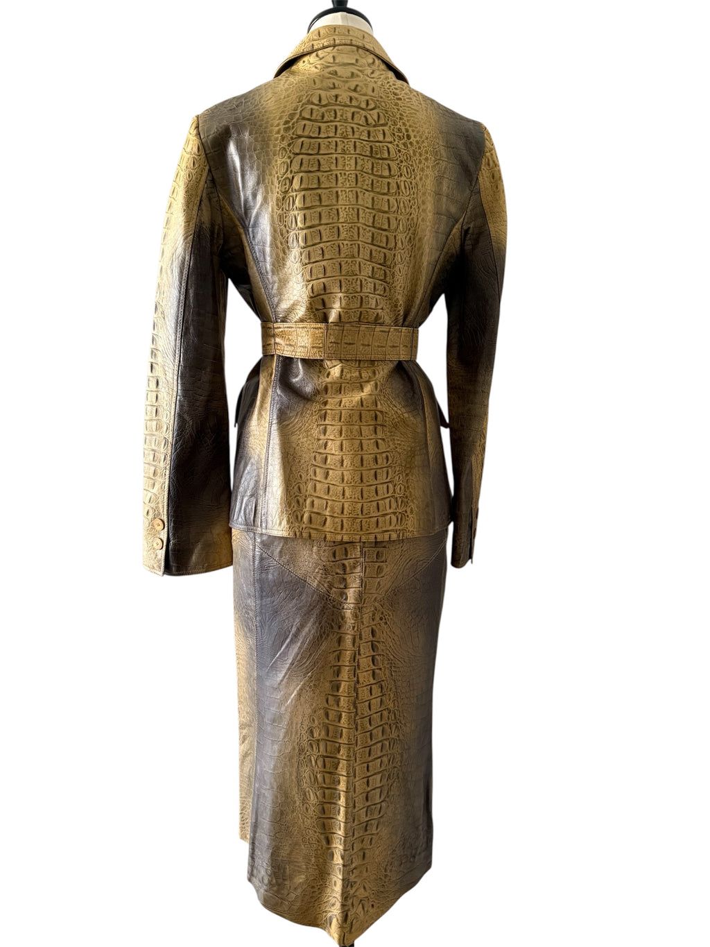 Roberto Cavalli FW 2000 Runway leather set