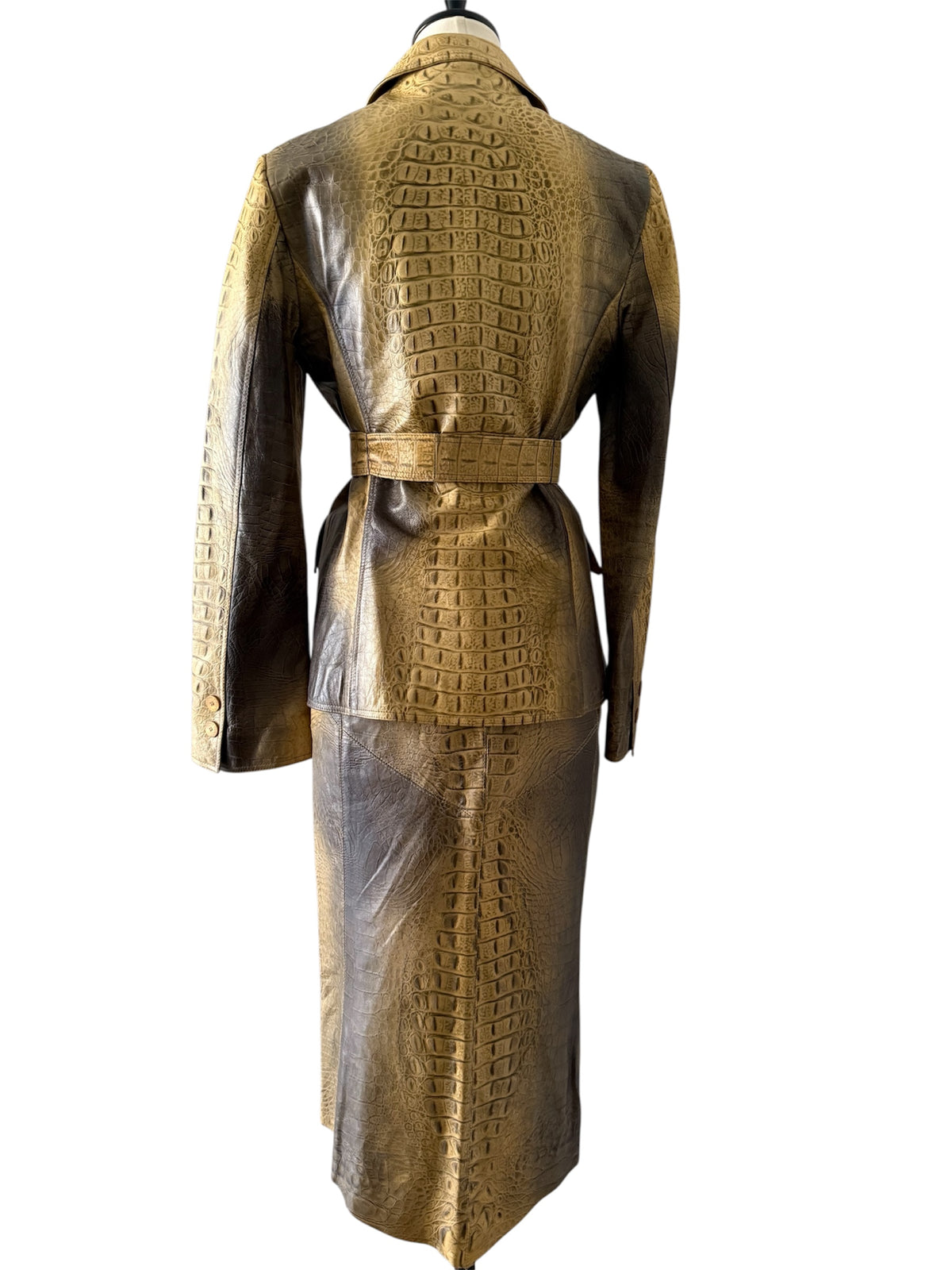 Roberto Cavalli FW 2000 Runway leather set