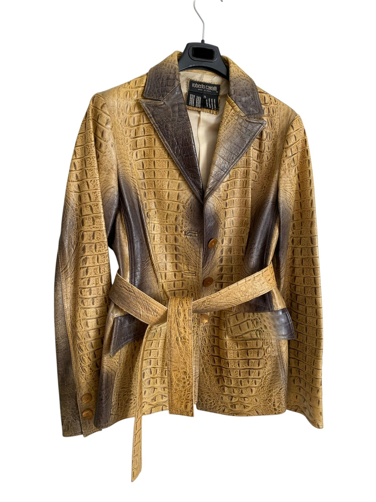 Roberto Cavalli FW 2000 Runway leather set