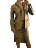 Roberto Cavalli FW 2000 Runway leather set