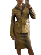 Roberto Cavalli FW 2000 Runway leather set