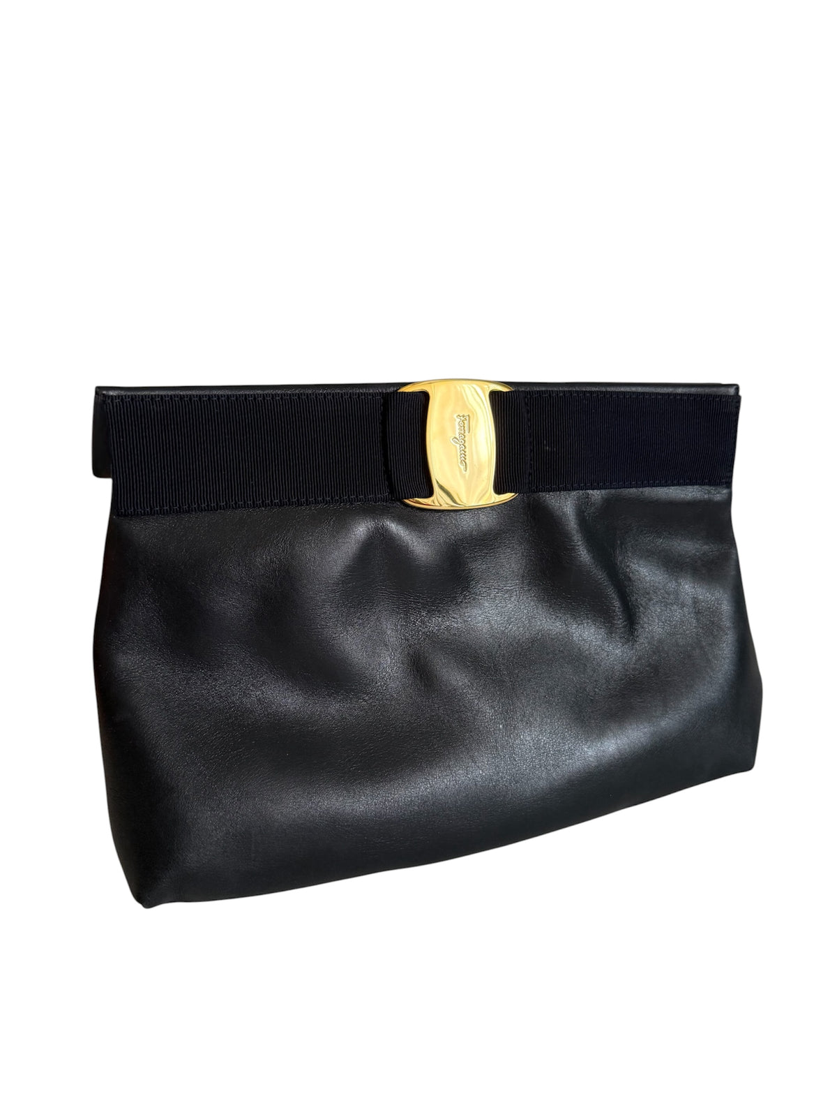 Ferragamo blue shoulder bag 90s