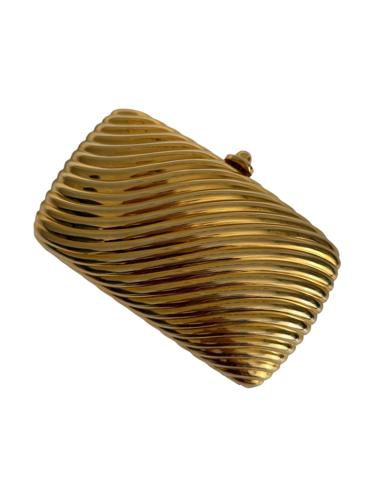Italian rare gold clutch 80s