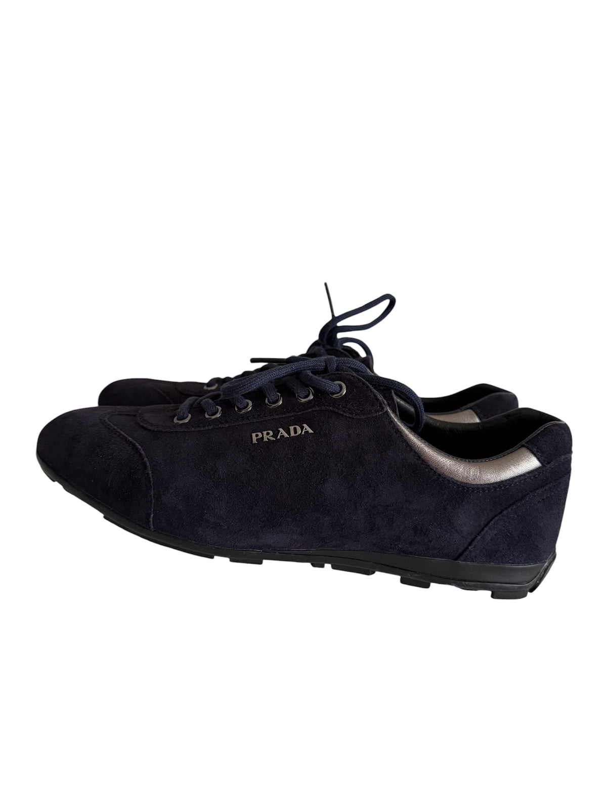 Prada navy suede sneakers vintage