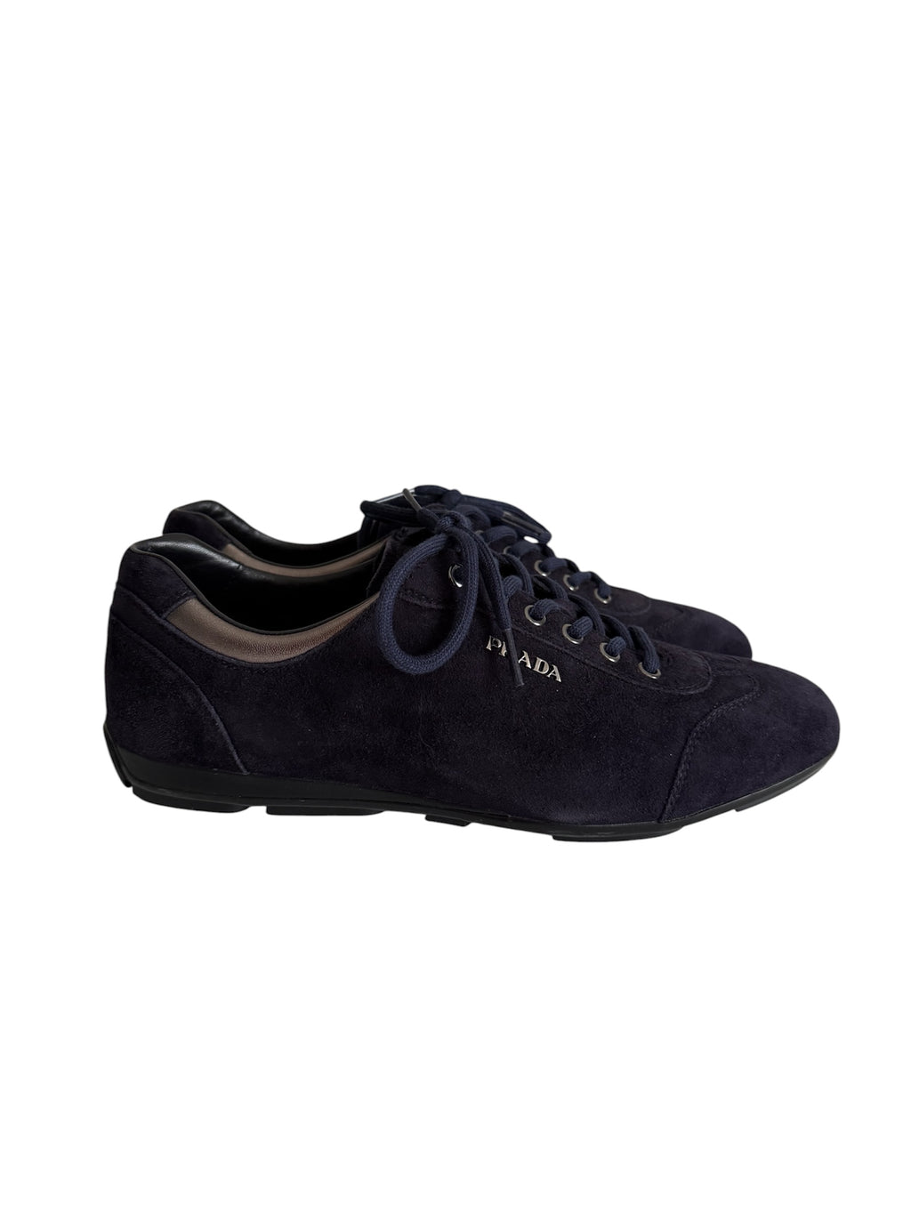 Prada navy suede sneakers vintage