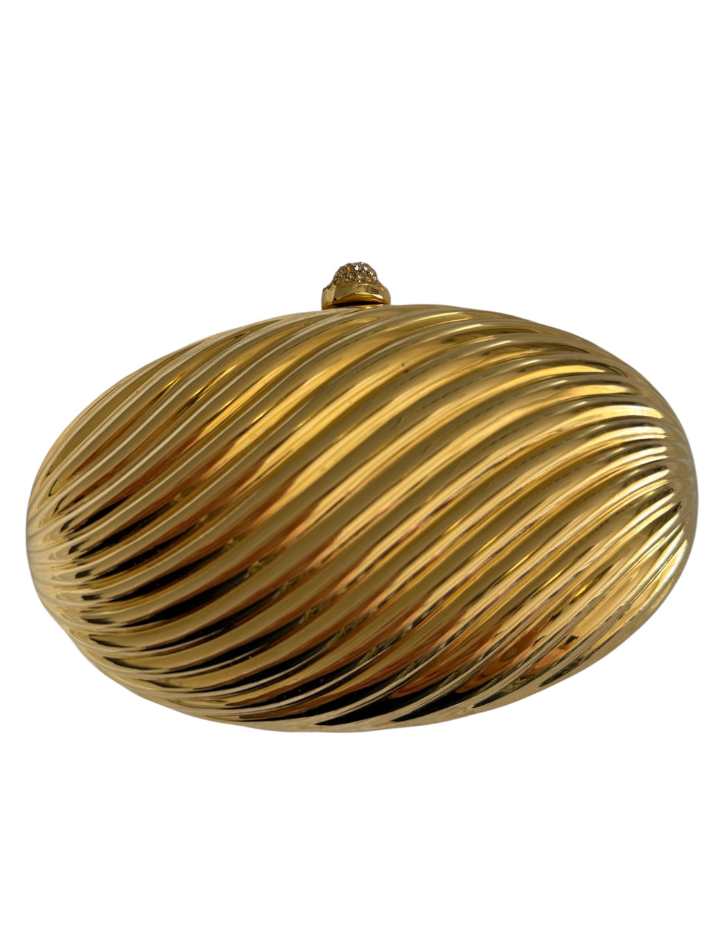 Minaudière gold egg clutch vintage