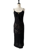 D&g SS 1995 Virgin Mary black lace midi dress