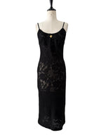 D&g SS 1995 Virgin Mary black lace midi dress