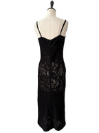 D&g SS 1995 Virgin Mary black lace midi dress
