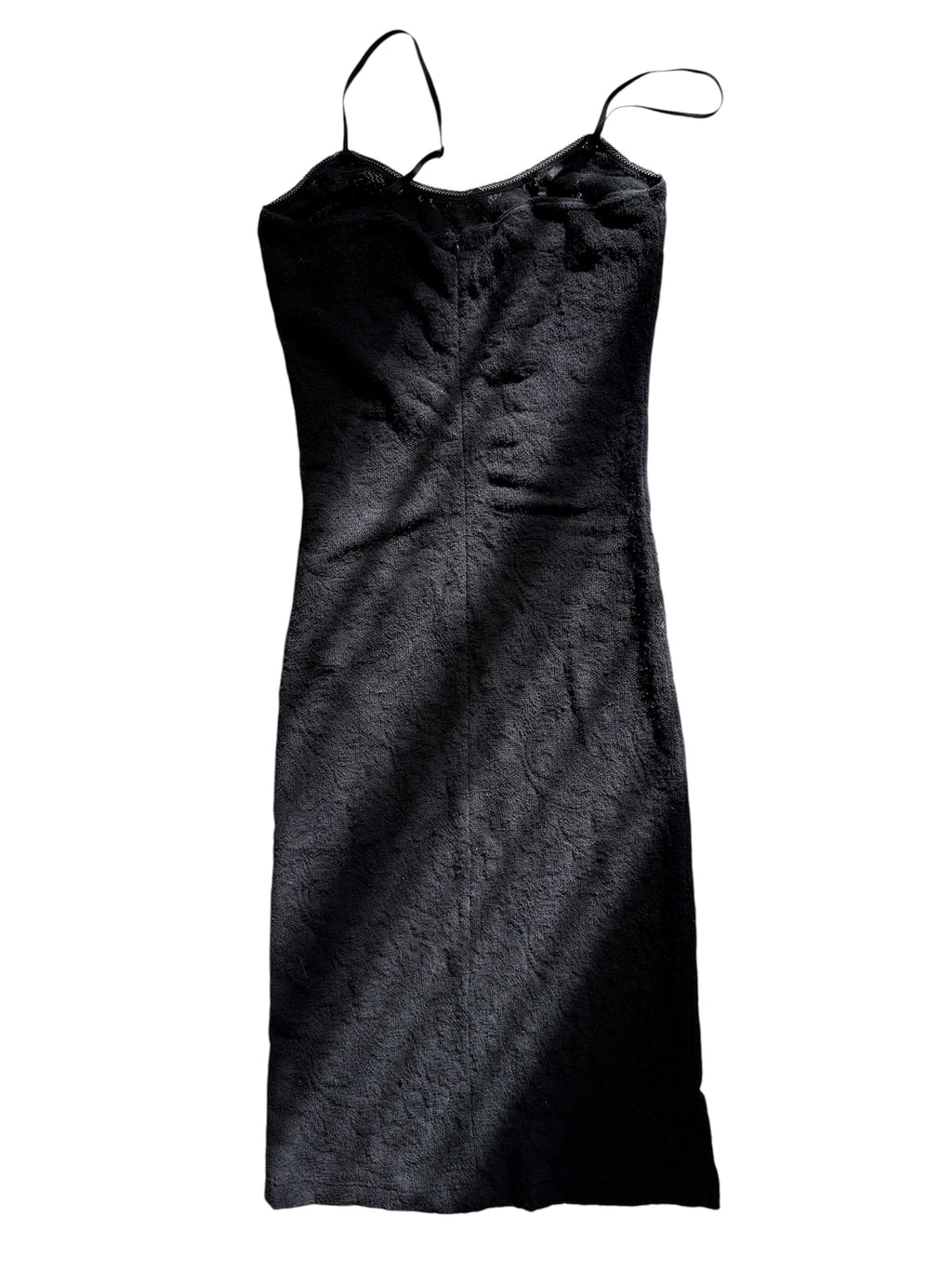 D&g SS 1995 Virgin Mary black lace midi dress
