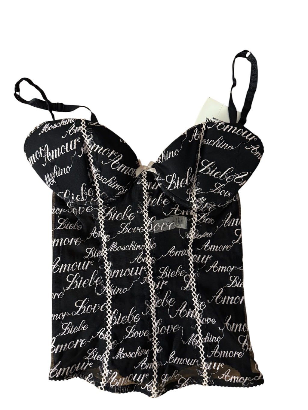Moschino lingerie embroidered