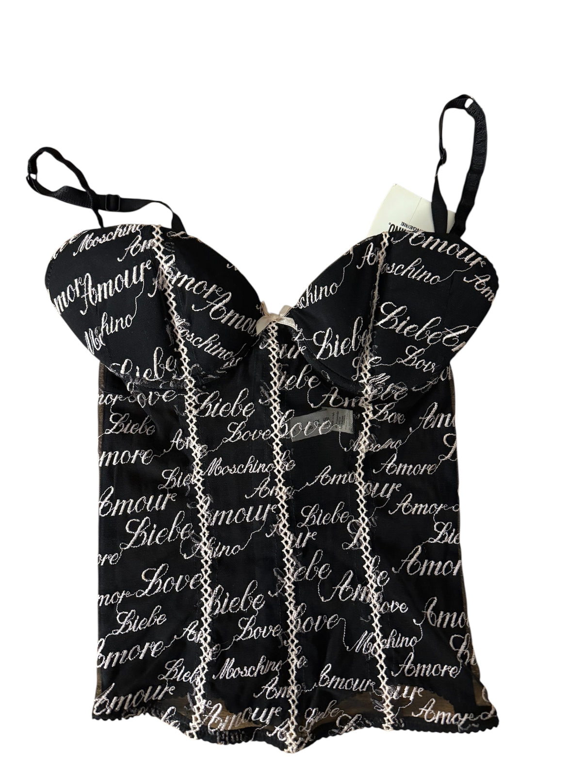 Moschino lingerie embroidered