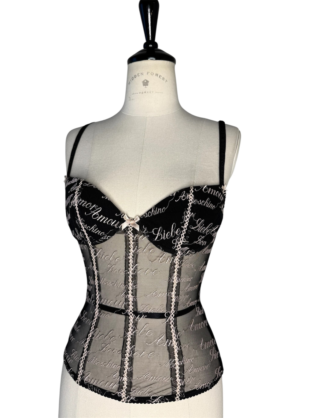 Moschino lingerie embroidered