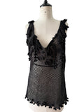 Moschino Cheap and Chic top crochet vintage