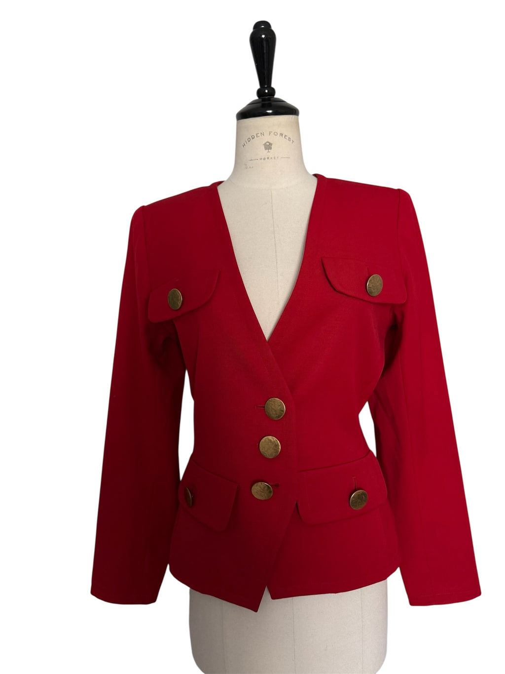 Yves Saint Laurent red blazer 90s