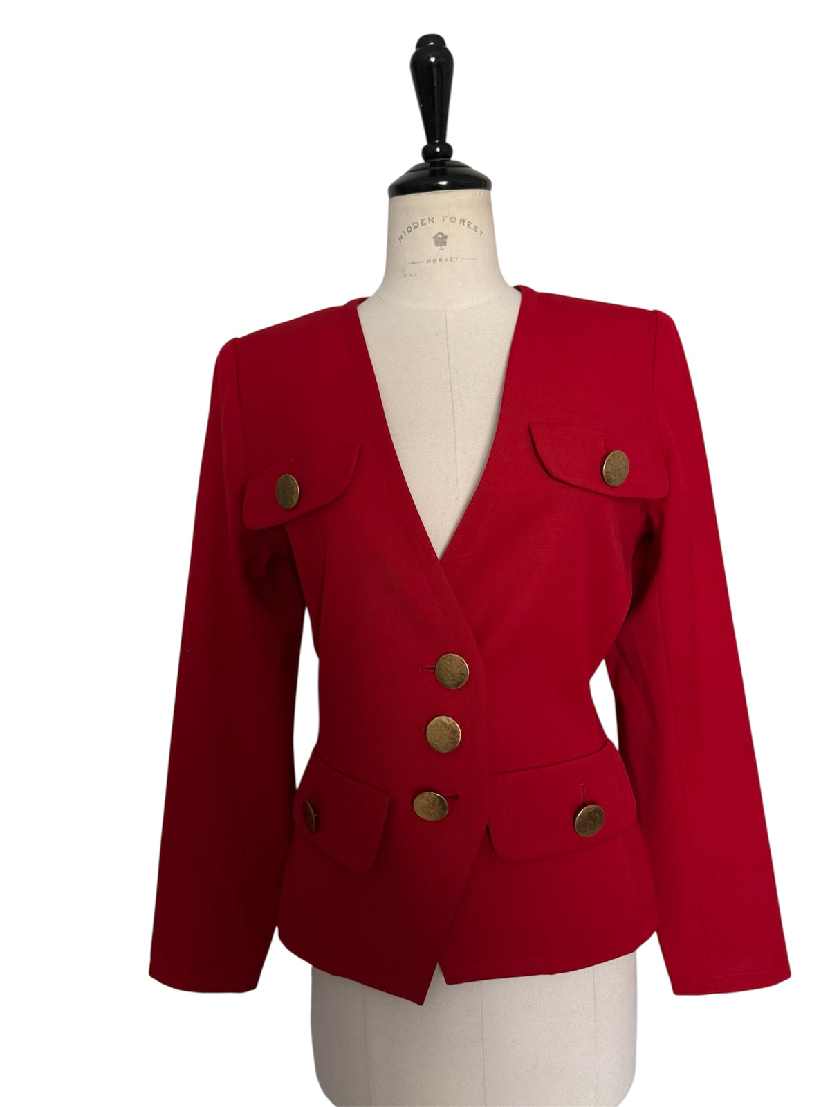 Yves Saint Laurent red blazer 90s