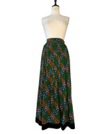 Saint Laurent 1970 1980 long wool skirt