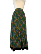 Saint Laurent 1970 1980 long wool skirt