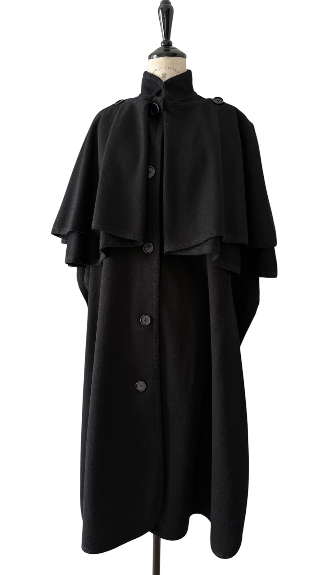 Rare Saint Laurent 1970 Wool "Gendarme" Cape
