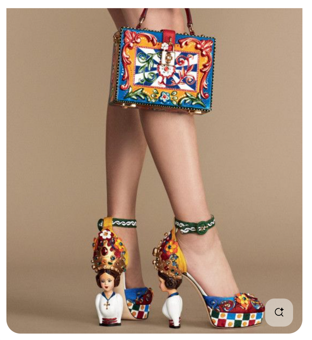Dolce & Gabbana sandals Sicily SS 2016 Haute Couture