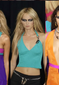 Gianni Versace SS 2003 Runway embellished halter backless