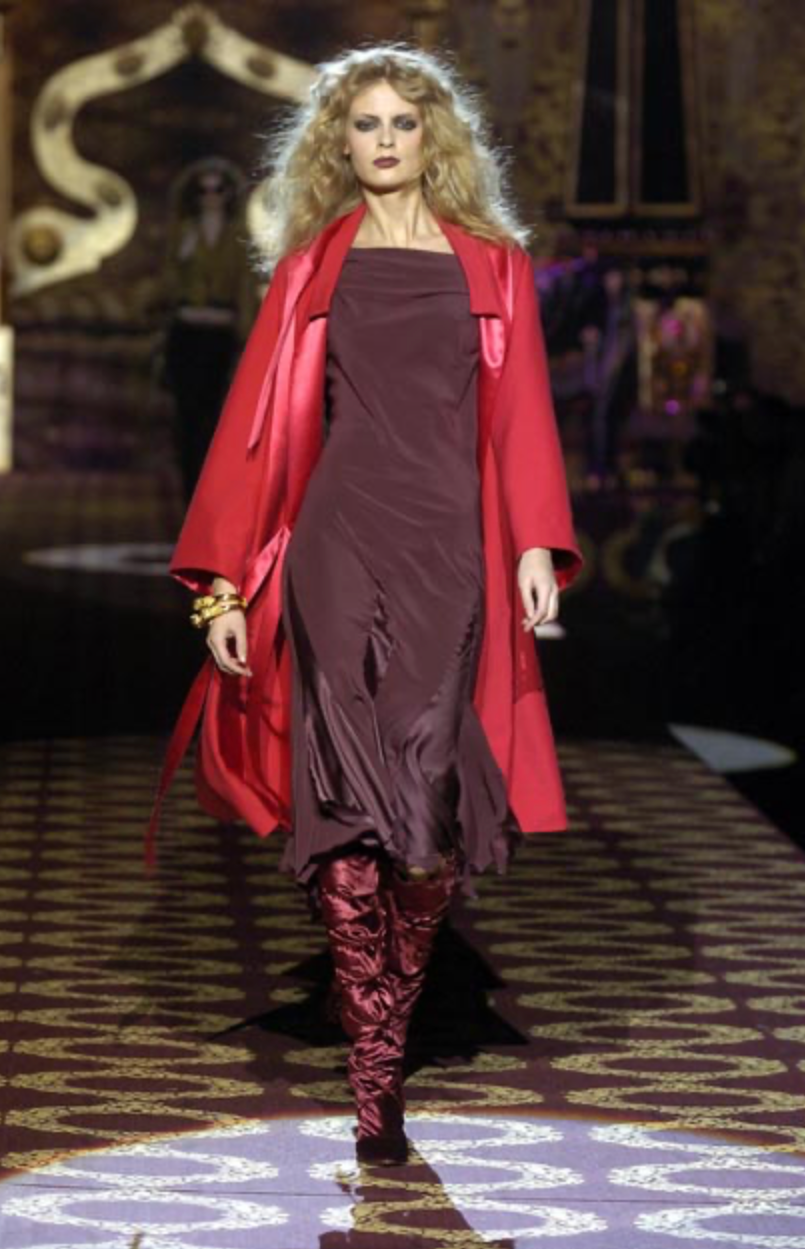 Rare Roberto Cavalli FW 2004 Runway purple set