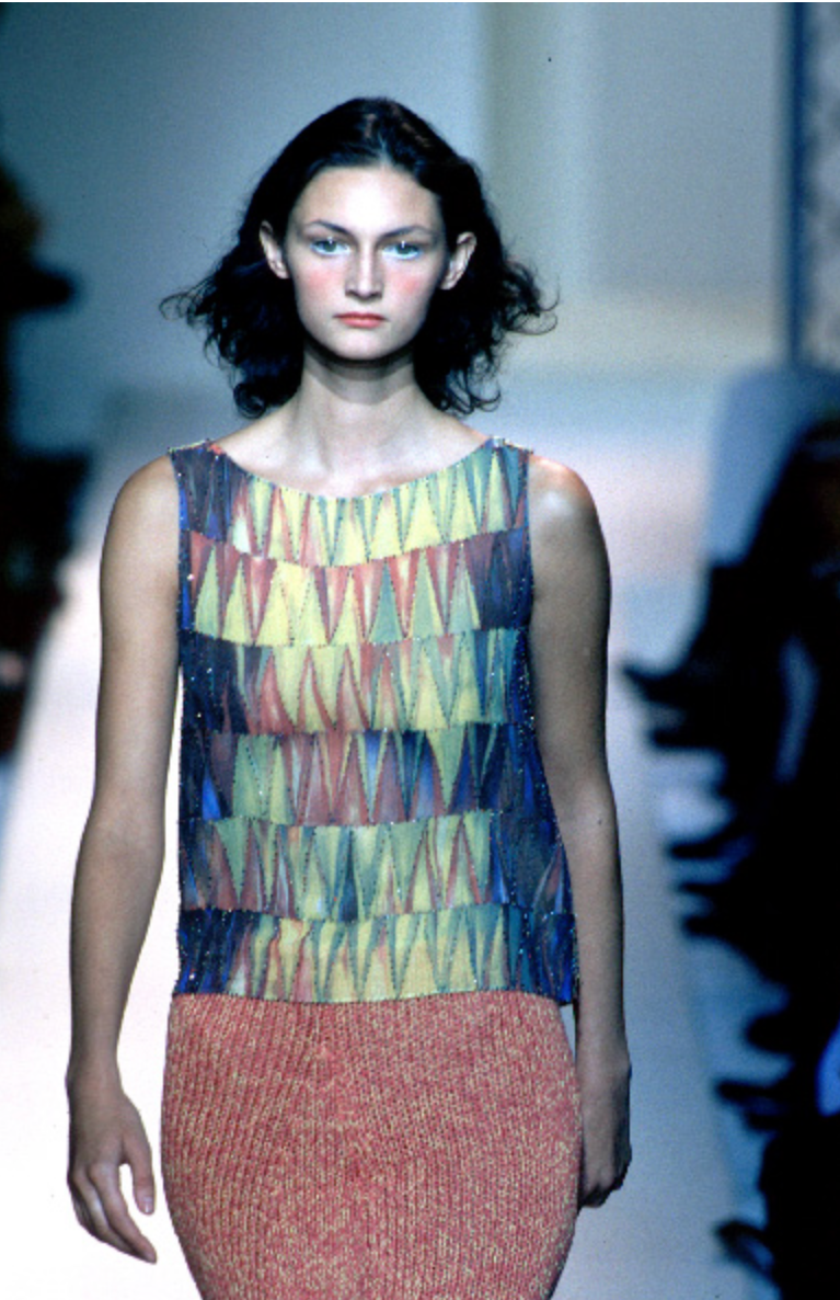 Iceberg Iceberg SS 1999 multicolor silk pochette Pochette Emilia Archive Vintage