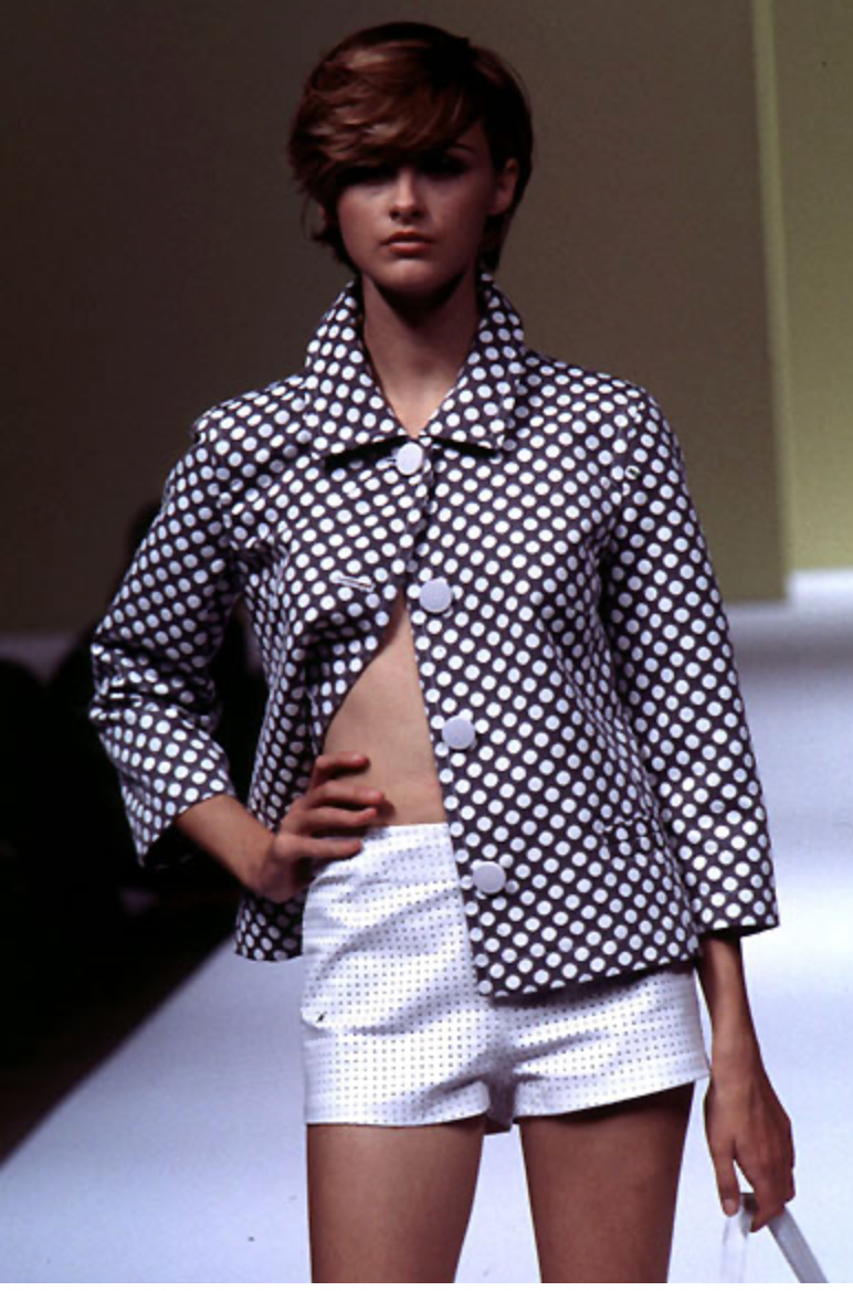 Iceberg Iceberg SS 1996 Runway yellow set top and skirt co-ord suit Emilia Archive Vintage