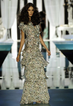 Roberto Cavalli SS 2006 floral dress knee-length vintage