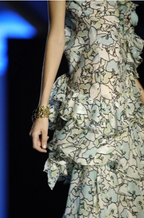 Roberto Cavalli SS 2006 floral dress knee-length vintage