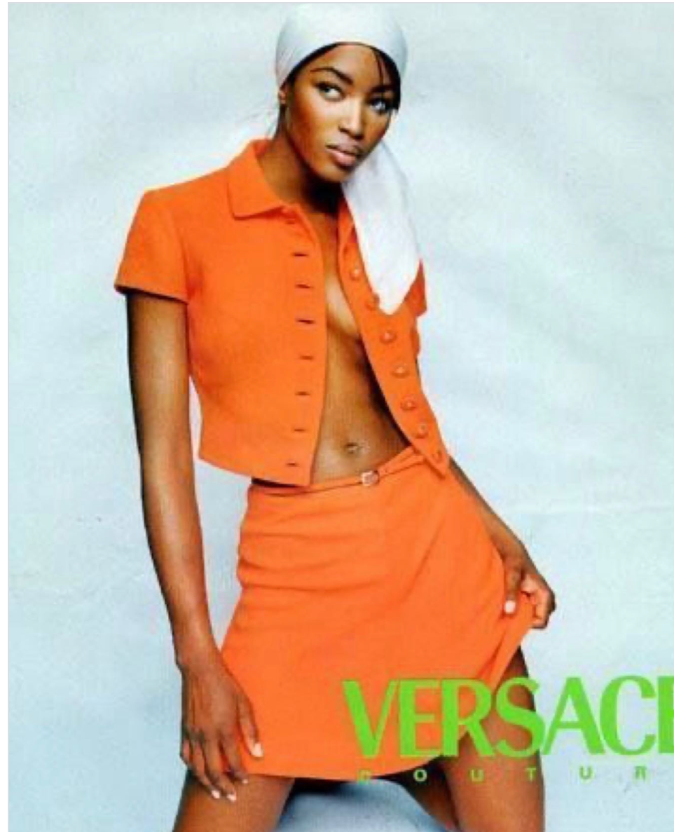 Gianni Versace 1996 Runway set tailleur