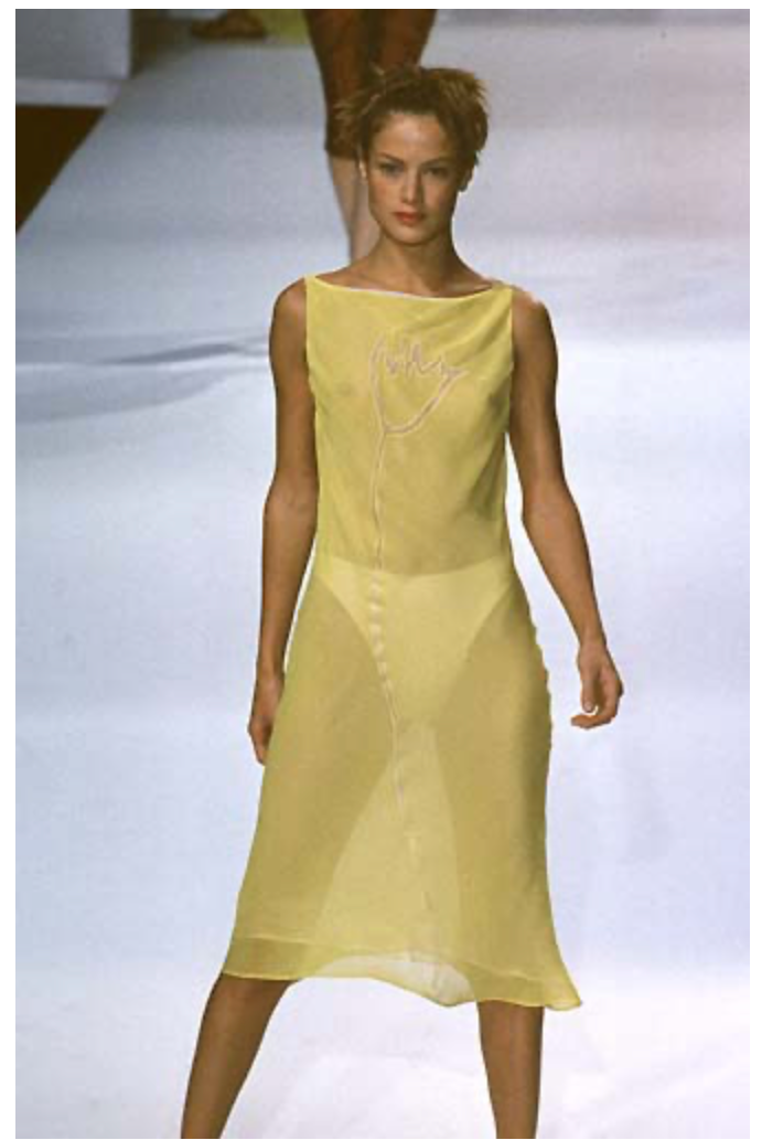 Iceberg S/S 1998 Runway dress