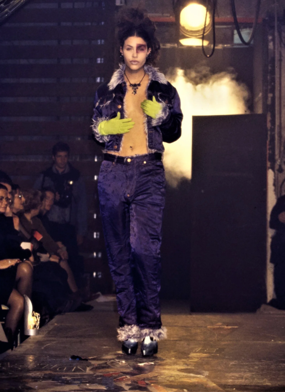 Jean Paul Gaultier F/W 1995 blue suit