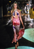 Roberto Cavalli S/S 2001 maxi silk dress